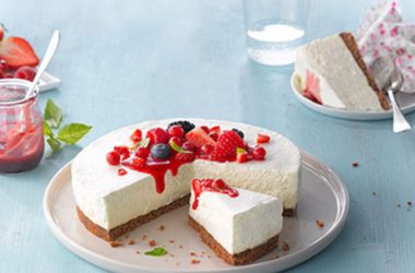 Cheesecake com frutos vermelhos