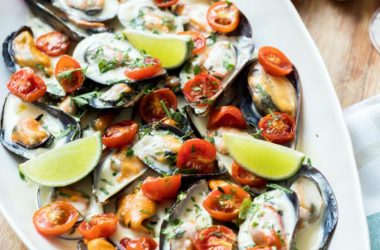 Mexilhões com Creme de Vinho Branco