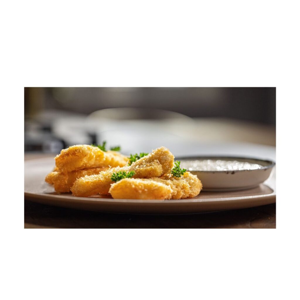 Panados de Pescada com Molho Tártaro