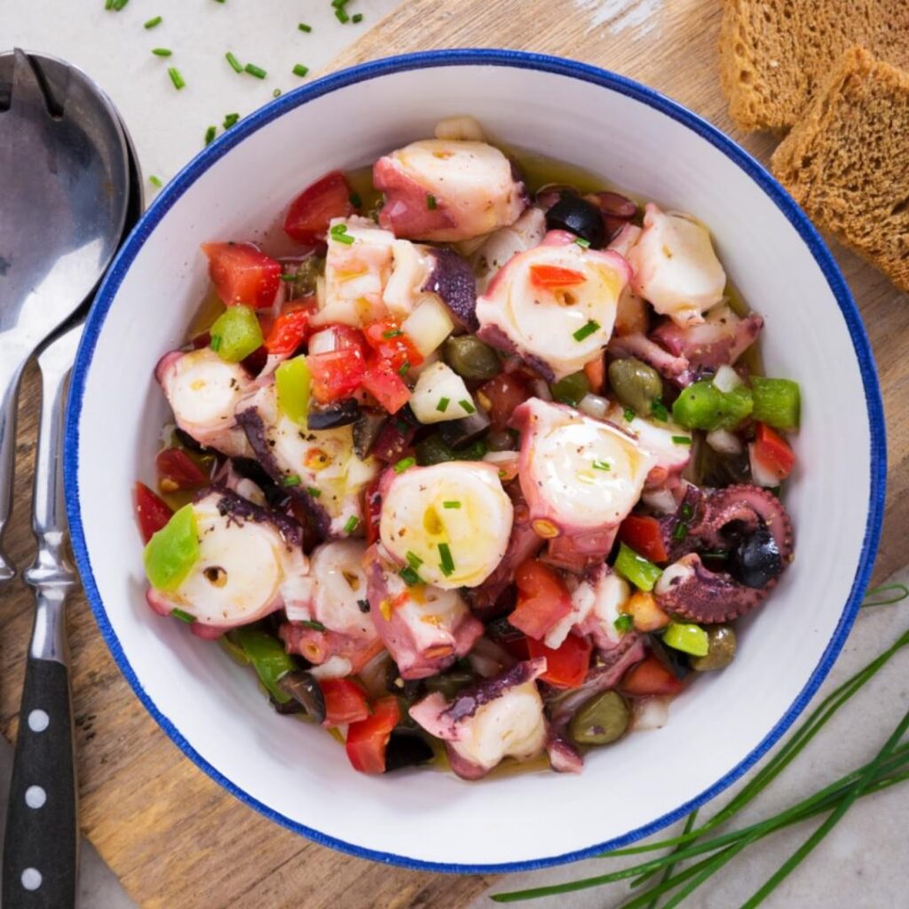 Salada de Polvo Colorida