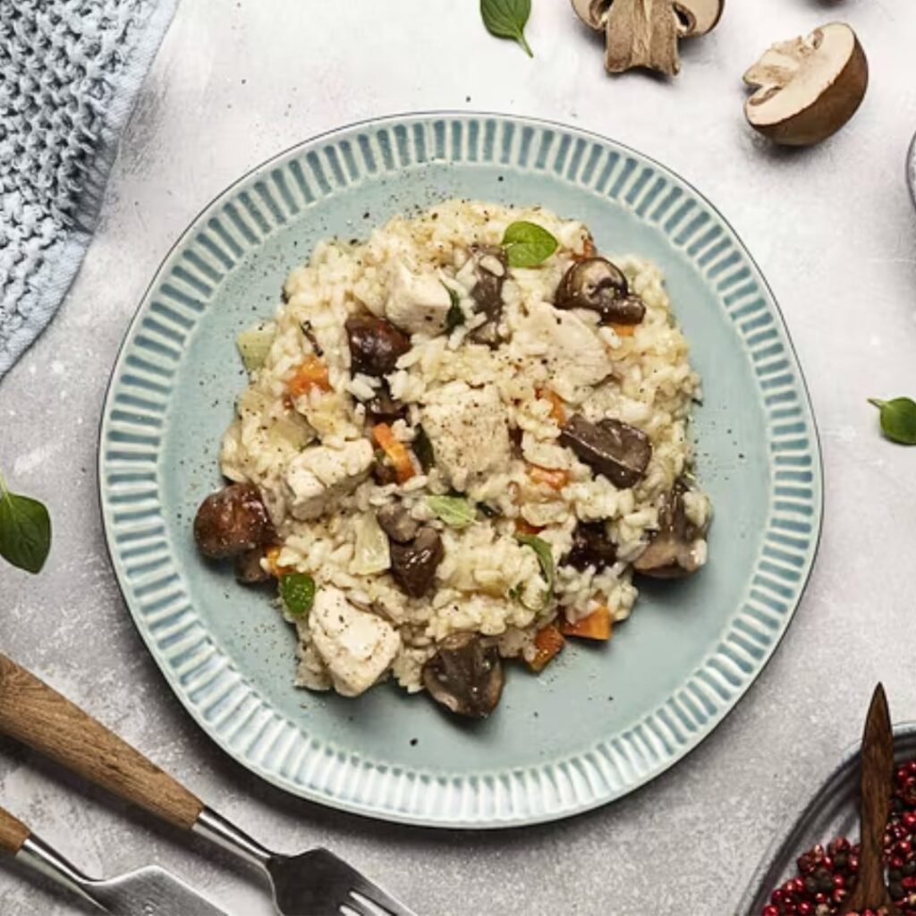 Arroz de Frango com Cogumelos