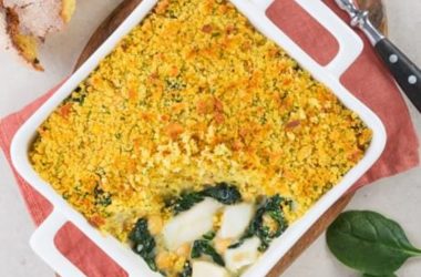 Bacalhau com Espinafres e Broa