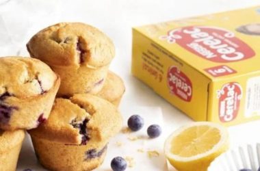 Queques de Limão e Mirtilo com Cerelac