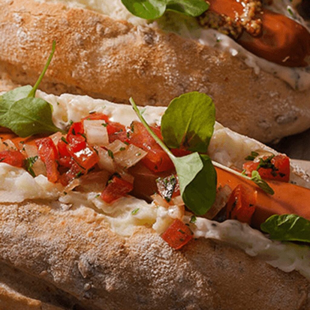 Hot dog de Salsicha Frankfurt