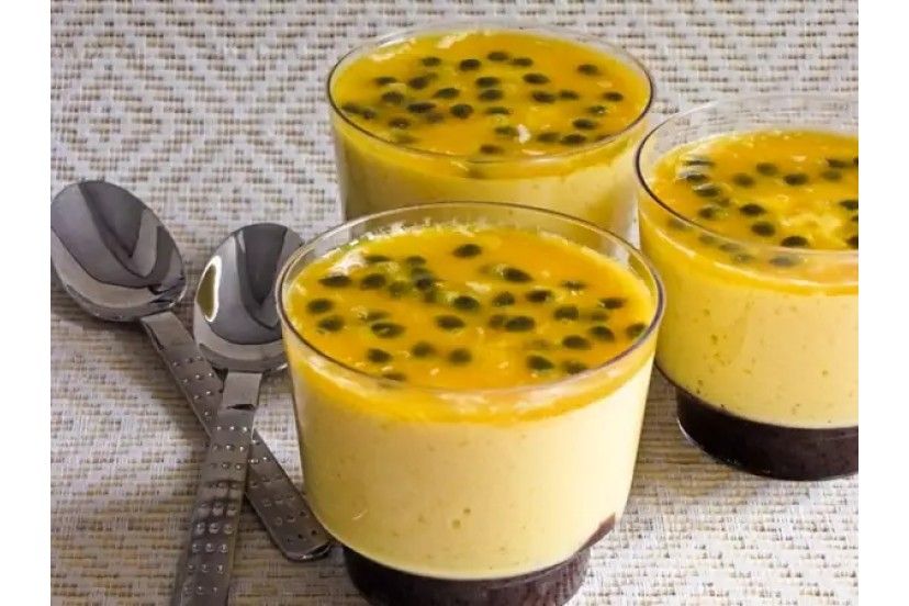 Sobremesa de Pêssego e Maracujá