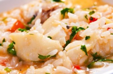 Arroz Malandrinho de Tomate e Bacalhau