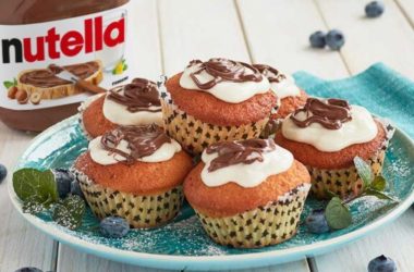 Cupcakes com Glacé e Nutella