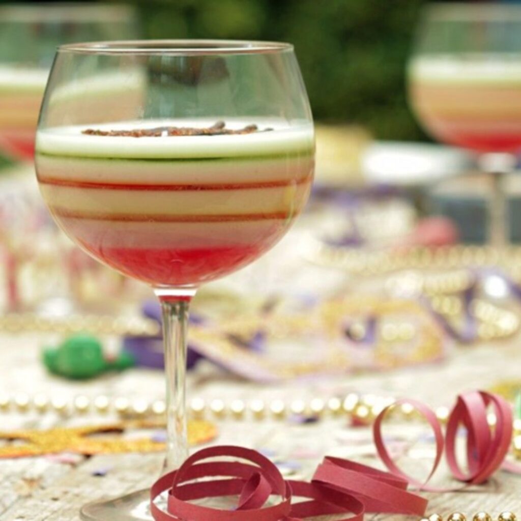 Gelatina Colorida com Gin