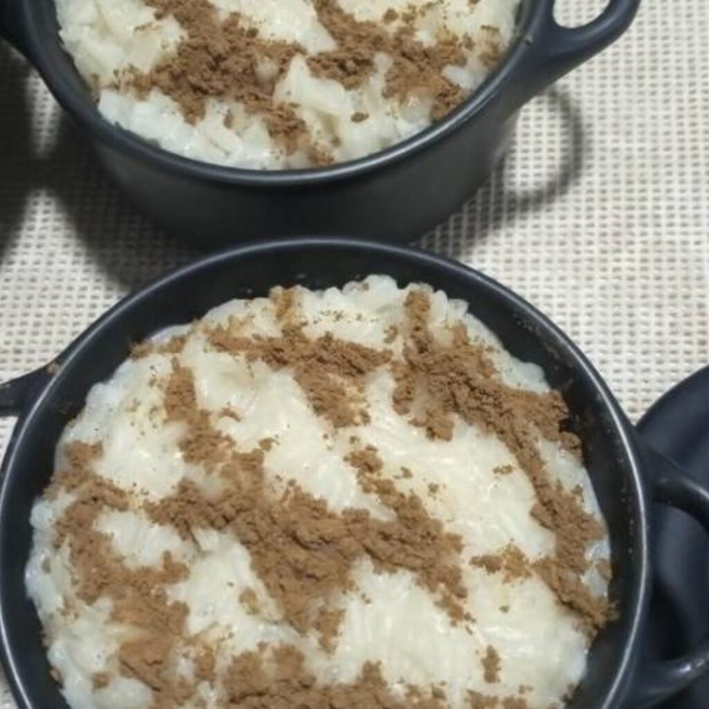 Arroz doce no microondas