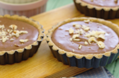 Tartelettes com mousse de chocolate