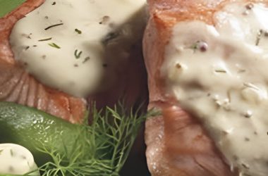 Lombo de Salmão com Vinho do Porto