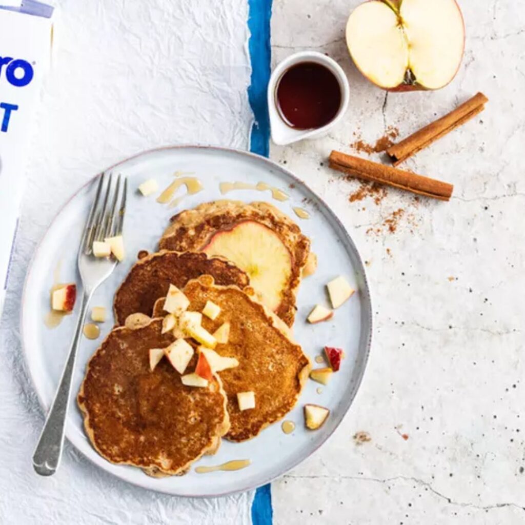 Panquecas de maçã vegan