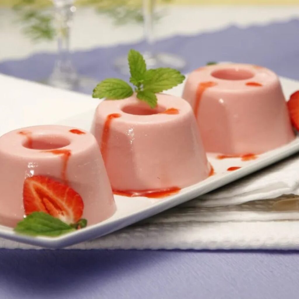 Gelatina de Morango Royal 0% com Natas