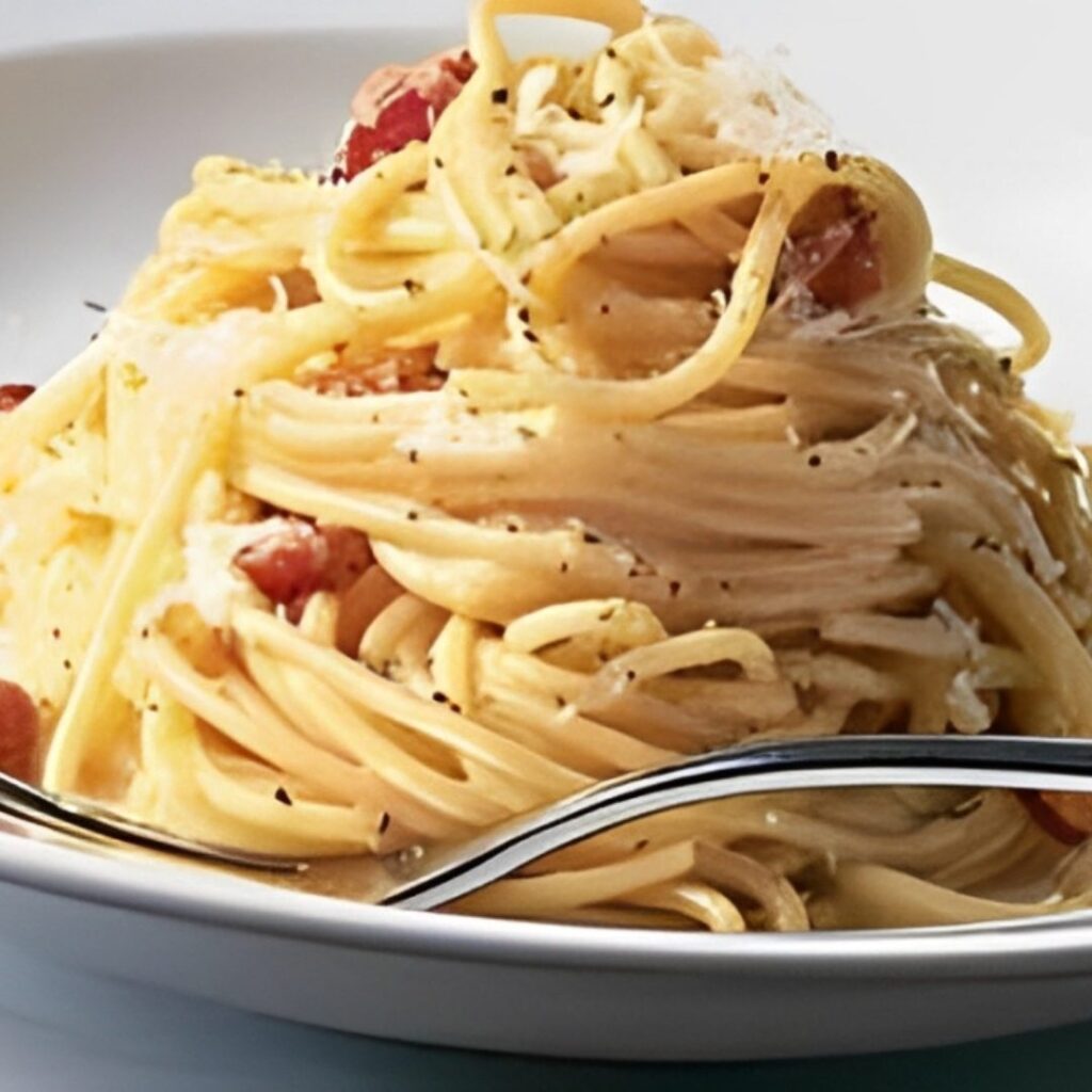 Esparguete à carbonara (receita de milão)