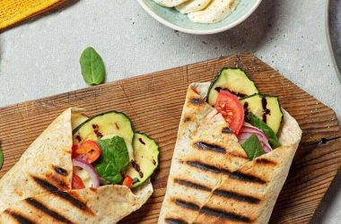 Wrap Grelhado de legumes grelhados