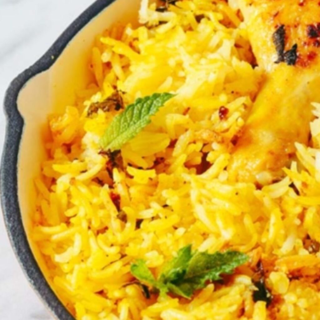 Biryani com Arroz Basmati