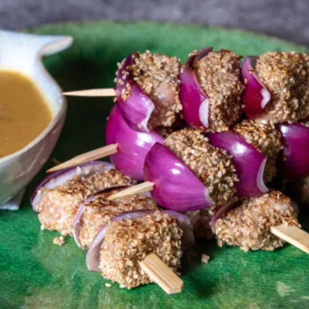 Espetadas de Atum com Molho de Manga