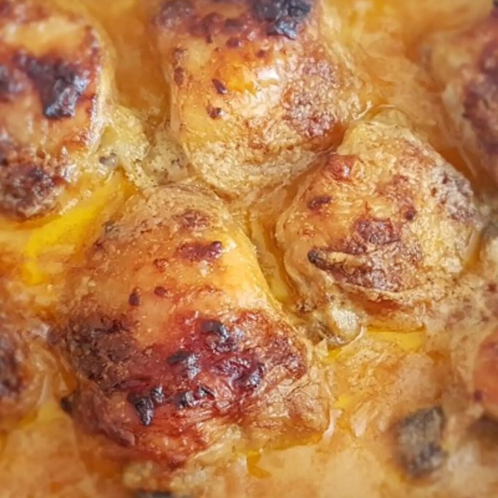 Frango no forno com natas