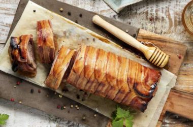 Lombinho de Porco com Mel e Bacon