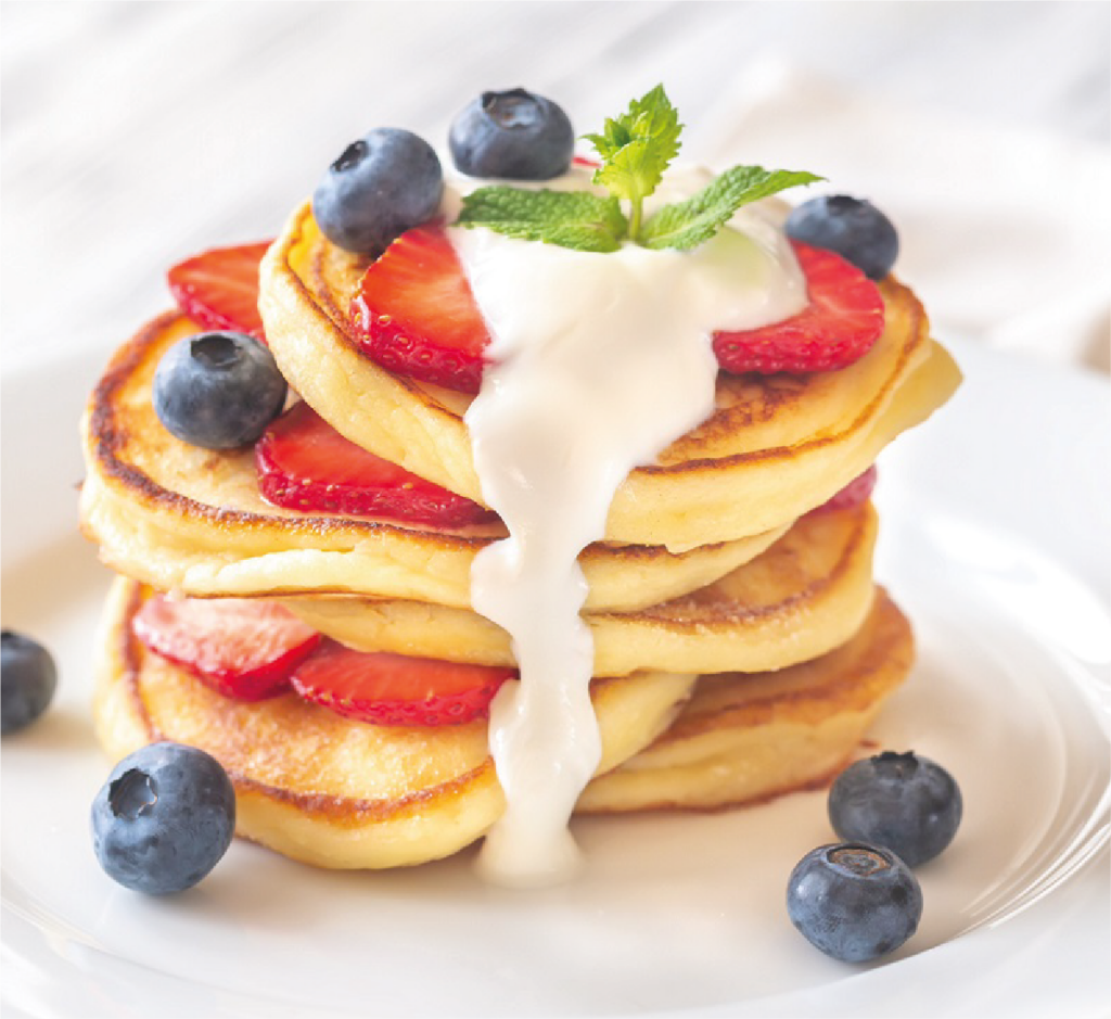 Panqueca Americana com Frutas