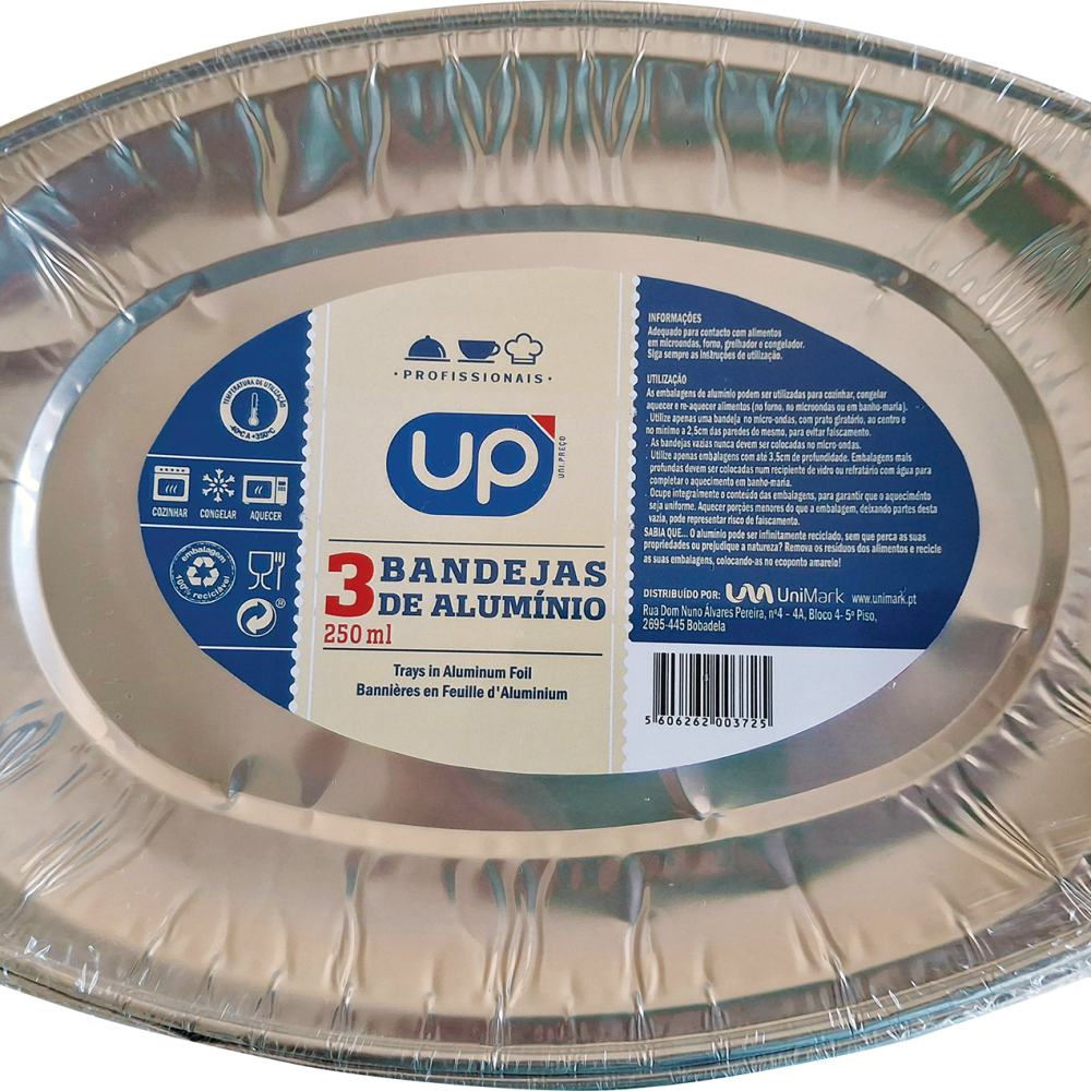 Bandeja Alumínio 250ml UP Home