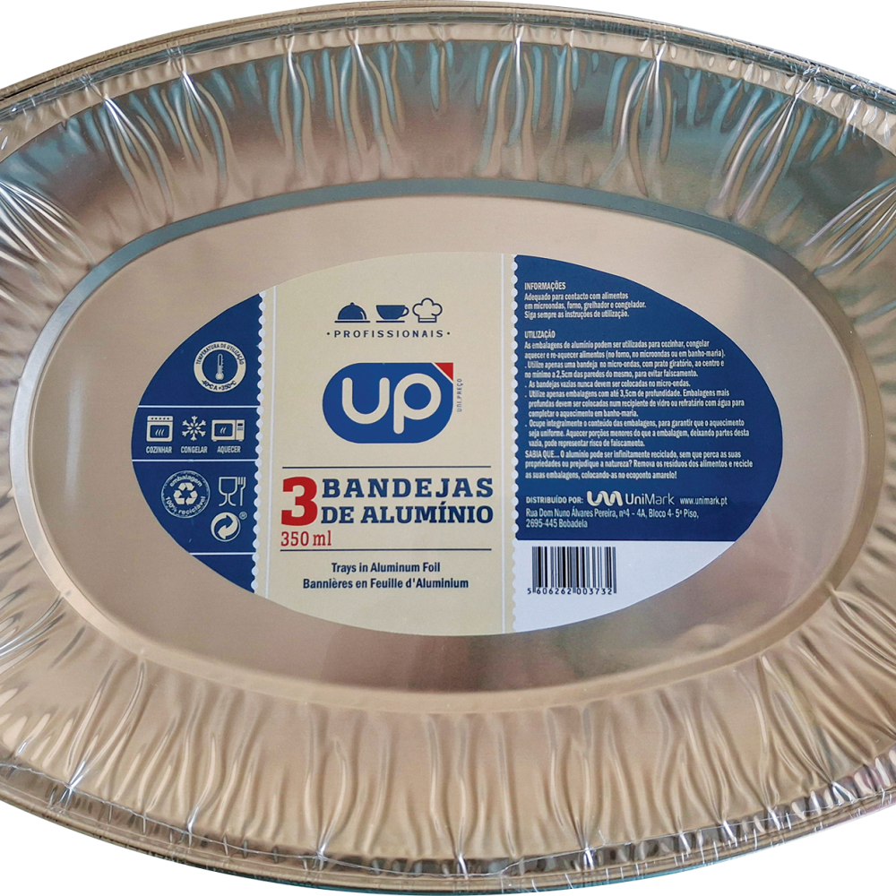 Bandeja Alumínio 350ml UP Home