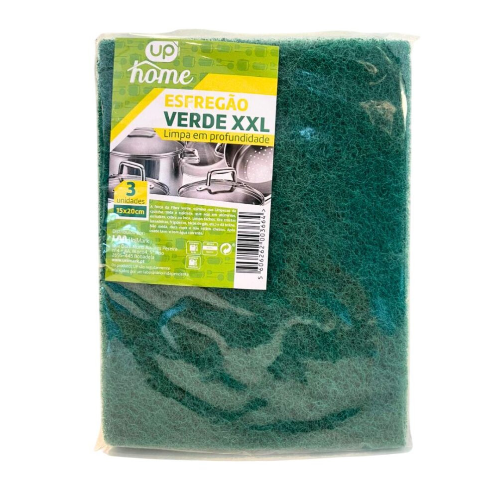Esfregão Verde XXL 15x20cm UP Home
