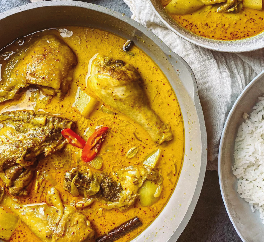 Malaysian Chicken Curry (Curry com Frango)