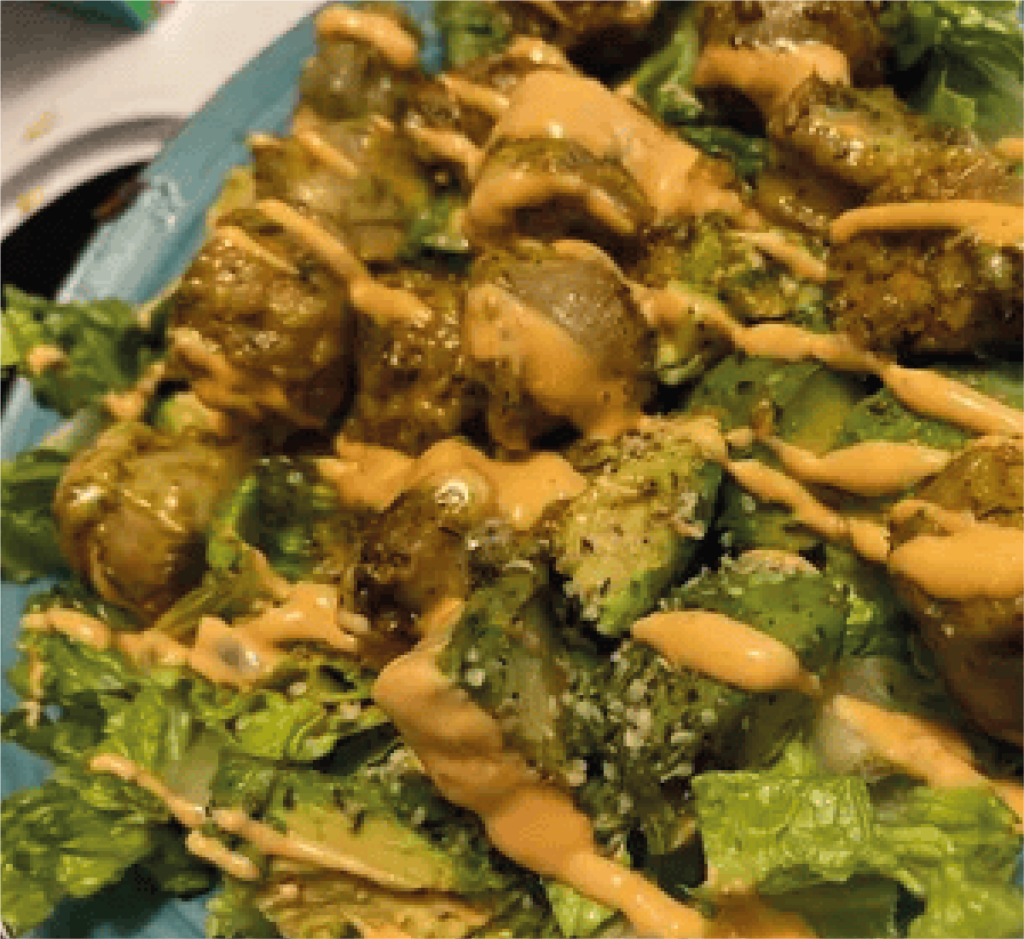 Salada Morna com Linguiça Salteada