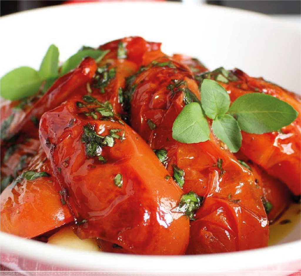 Tomates com Azeite e Manjericão