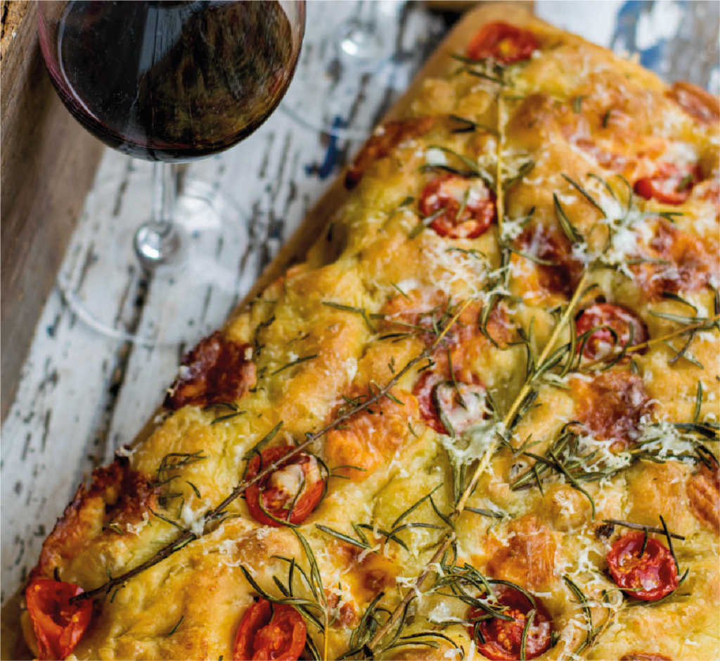Focaccia de Tomate e Alecrim