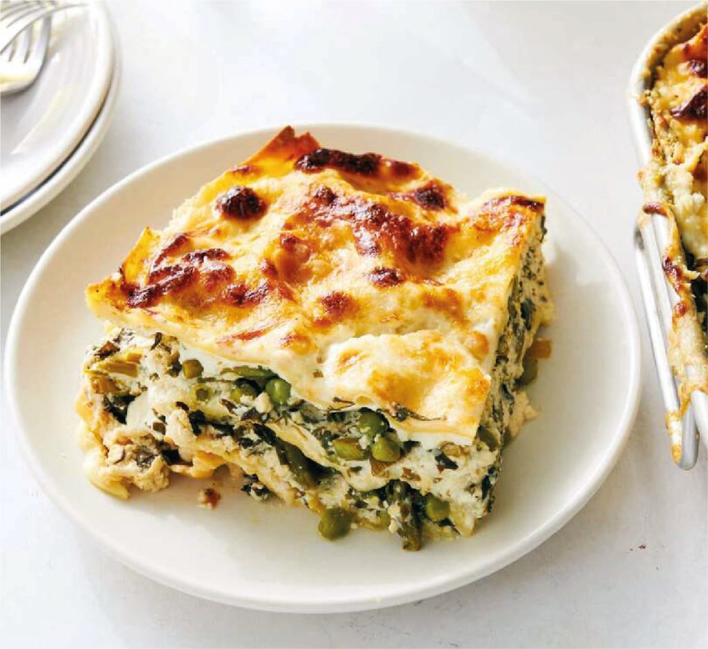 Lasanha de Espinafres e Bacalhau