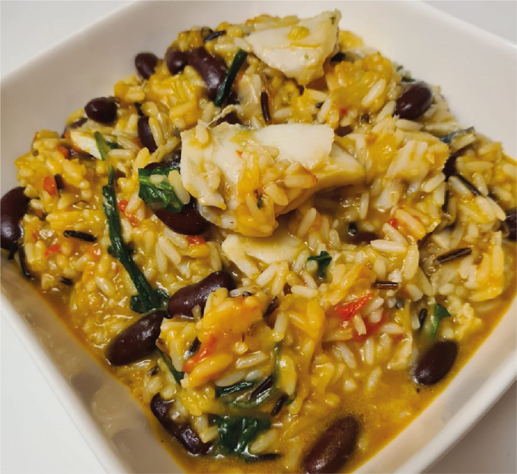 Arroz de Bacalhau e Espinafres