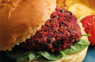 Hambúrguer de Feijão Encarnado e Quinoa