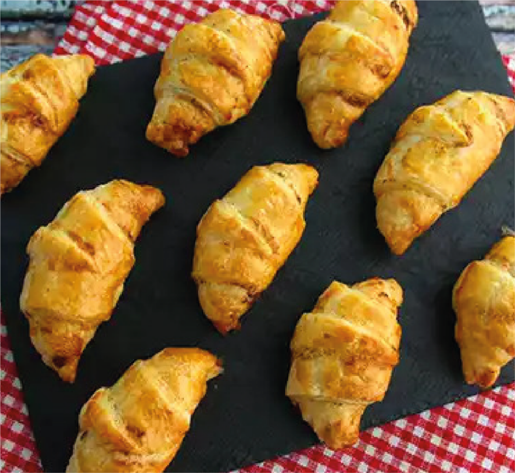 Croissant Misto com Philadelphia e Sésamo