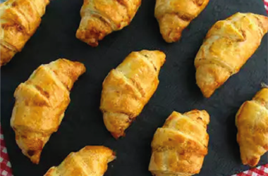 Croissant Misto com Philadelphia e Sésamo