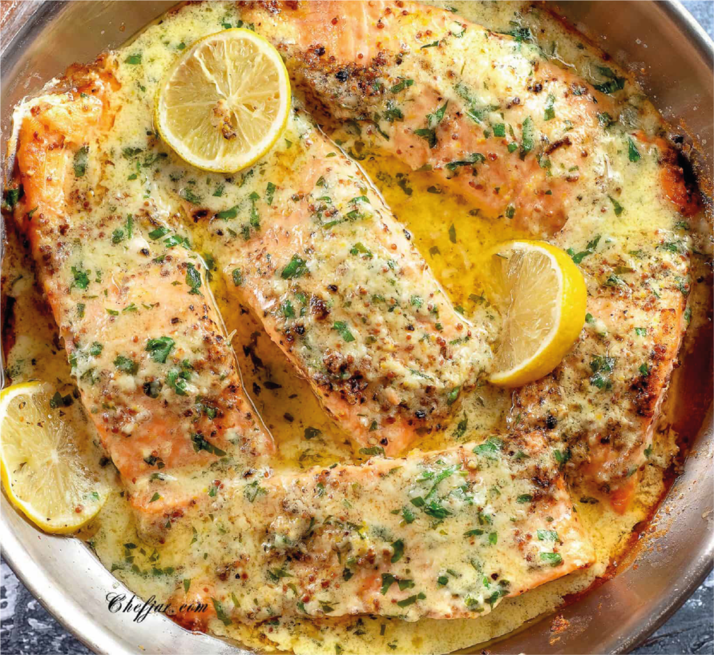 Salmão com Molho de Manteiga