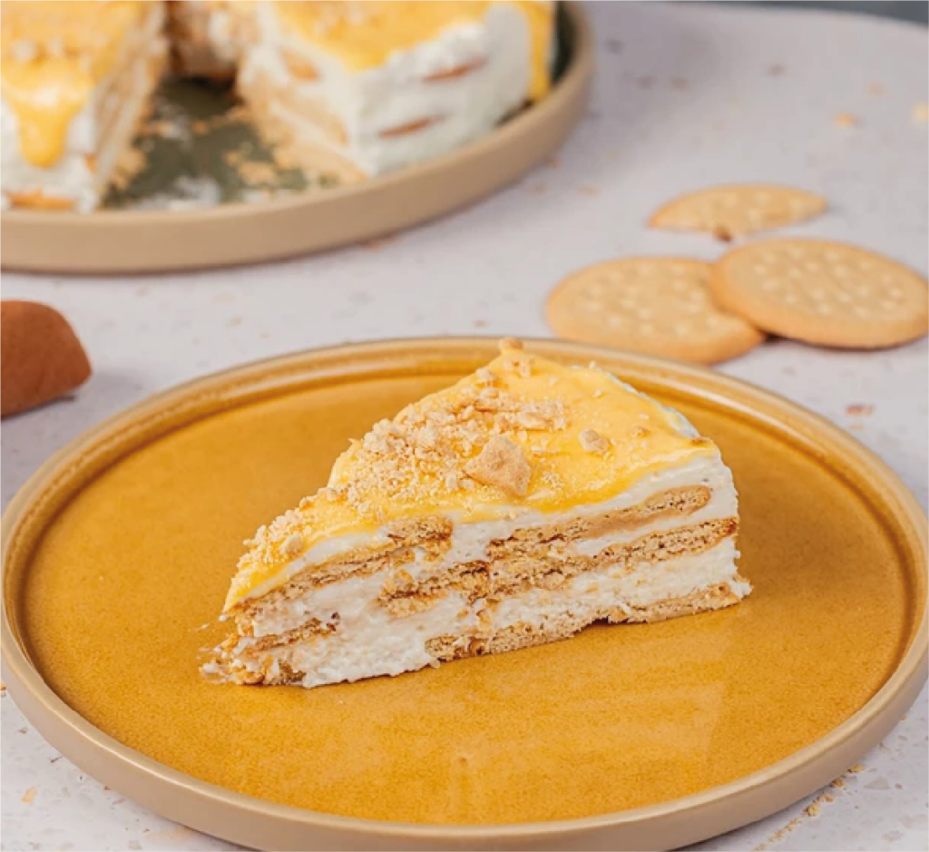Cheesecake de Bolacha Maria