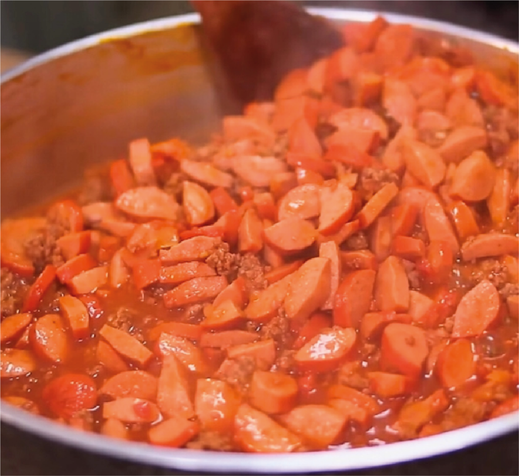 Molho Carne Picada e Salsicha