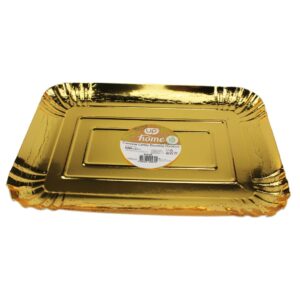 Travessa Cartão Dourado Cake 25x35cm UP Home