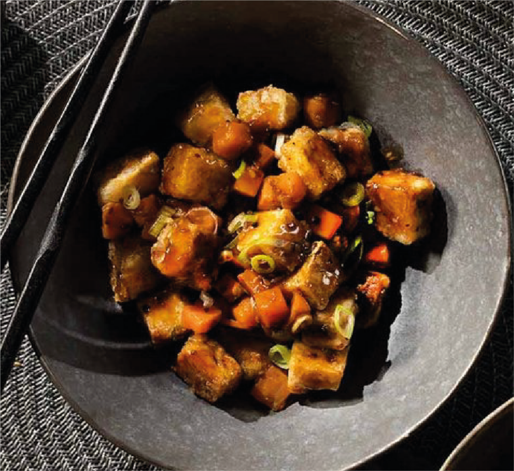 Tofu Agridoce com Sésamo