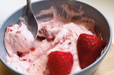 Gelado Proteico de Morango