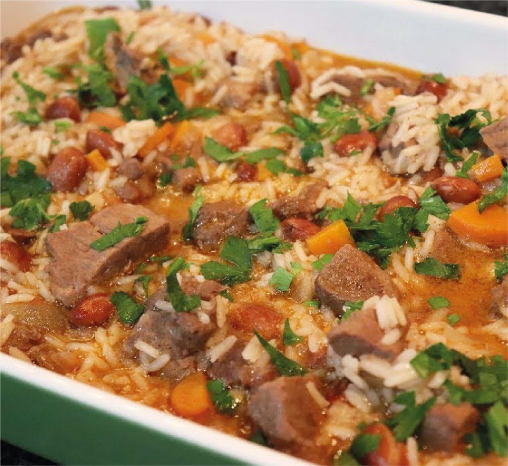 Arroz Malandrinho com Carne de Porco