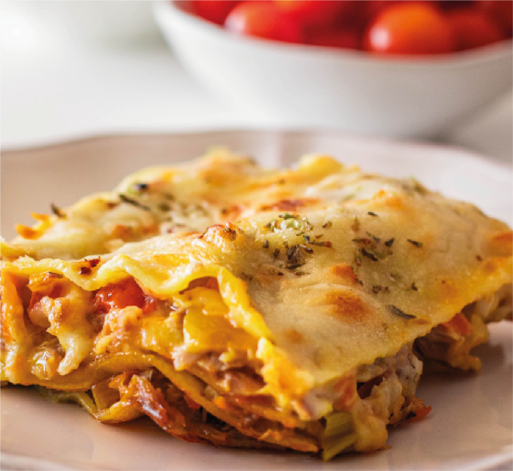 Lasanha de Atum e Cogumelos