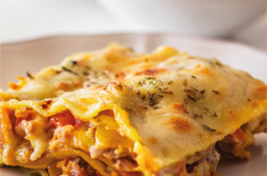 Lasanha de Atum e Cogumelos