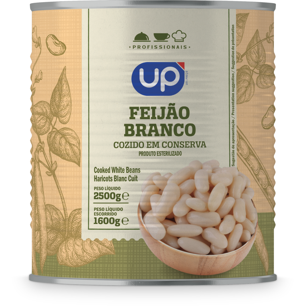 Feijão Branco UP Lata 2,5Kg