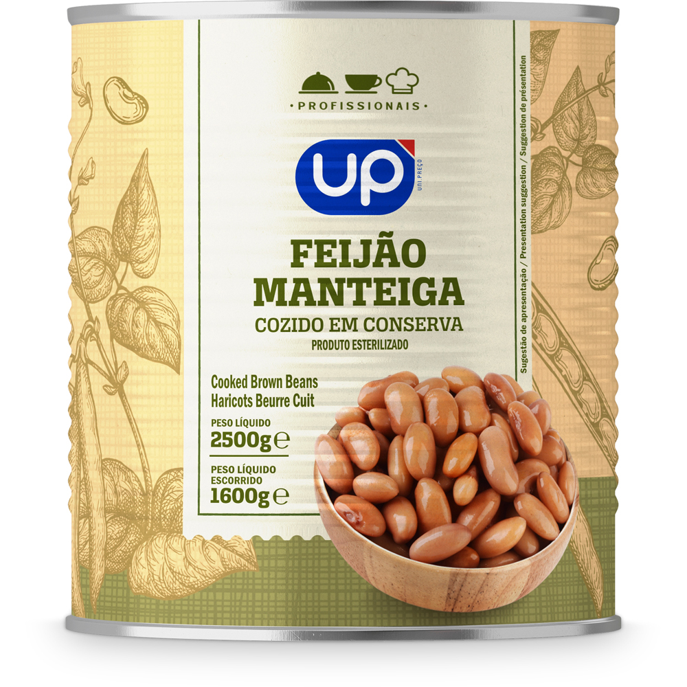 Feijão Manteiga UP Lata 2,5Kg