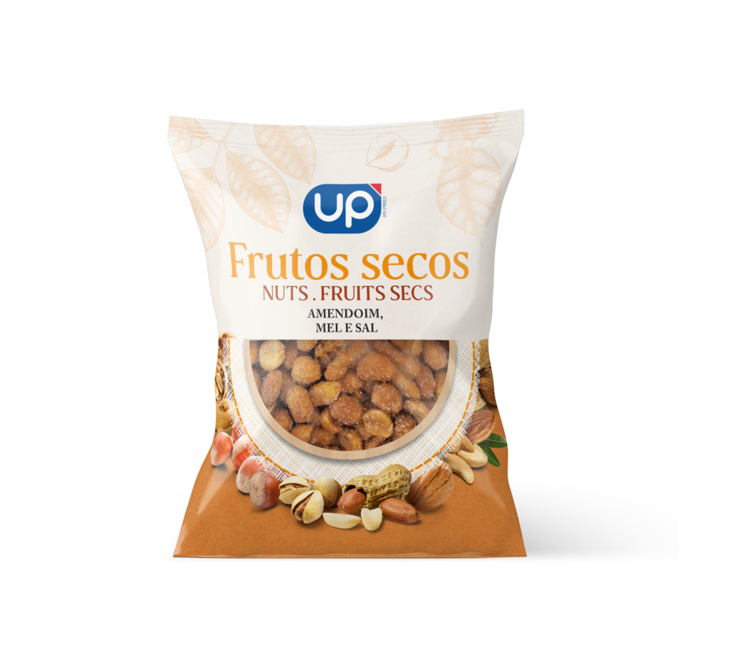 Amendoim c/mel e sal UP saq. 150g