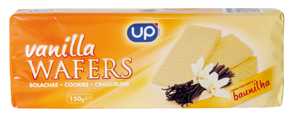 Bolacha Wafer Baunilha UP 150g