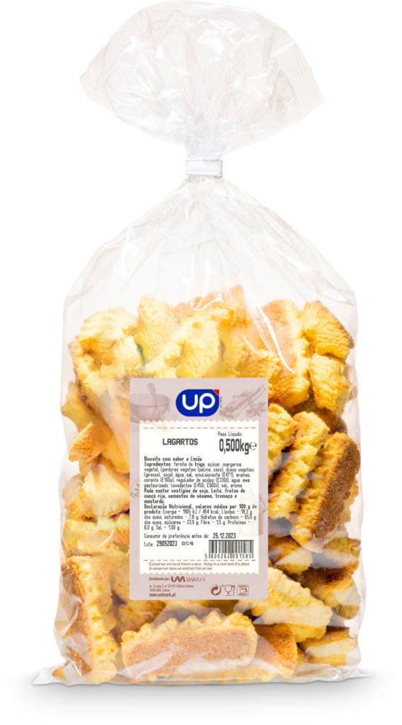 Lagartos UP saqueta 500g